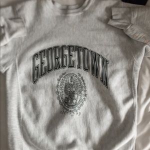 College sweatshirts and t-shirt’s